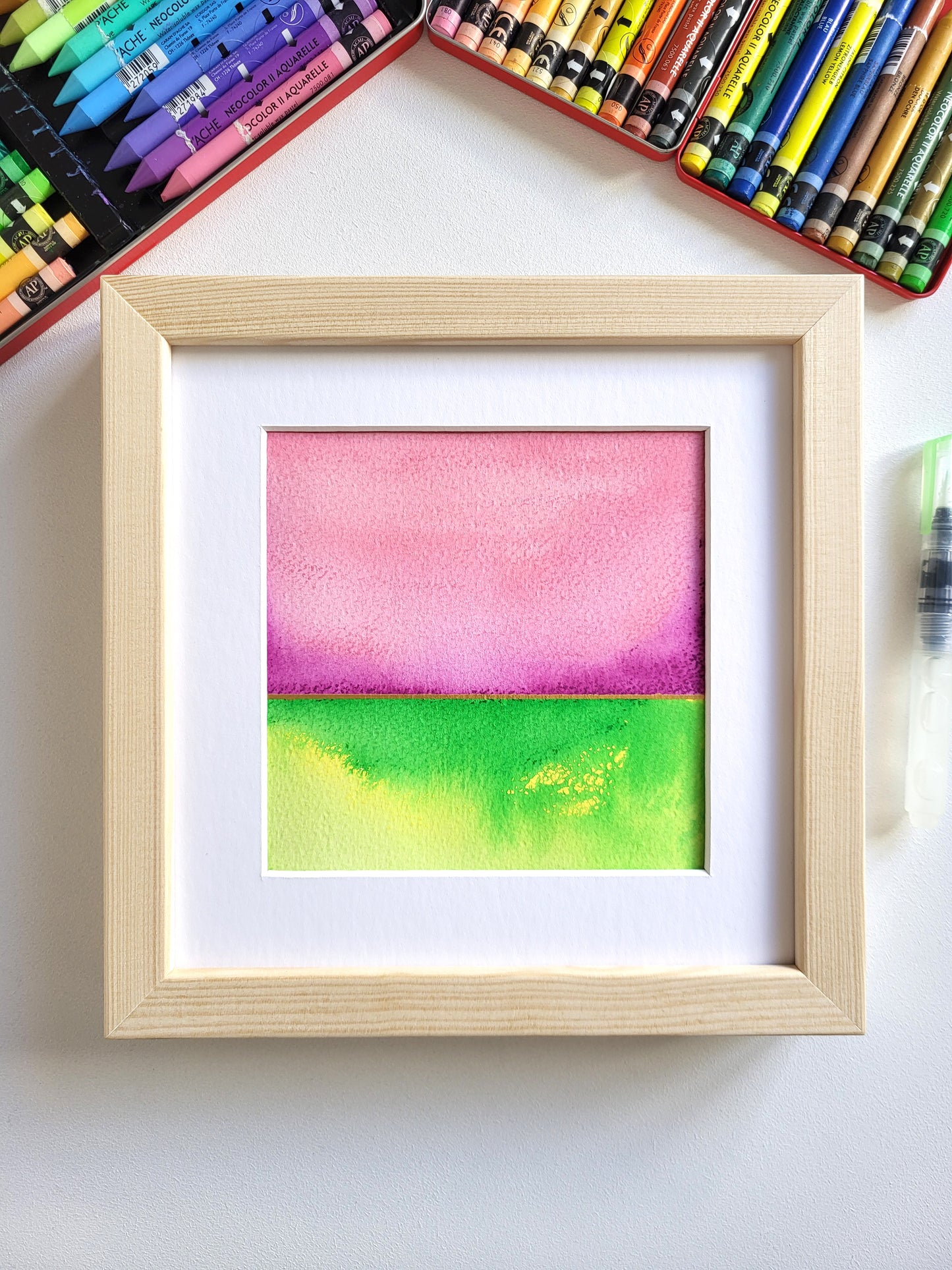 "Golden Horizon XIII" - 20 x 20 cm