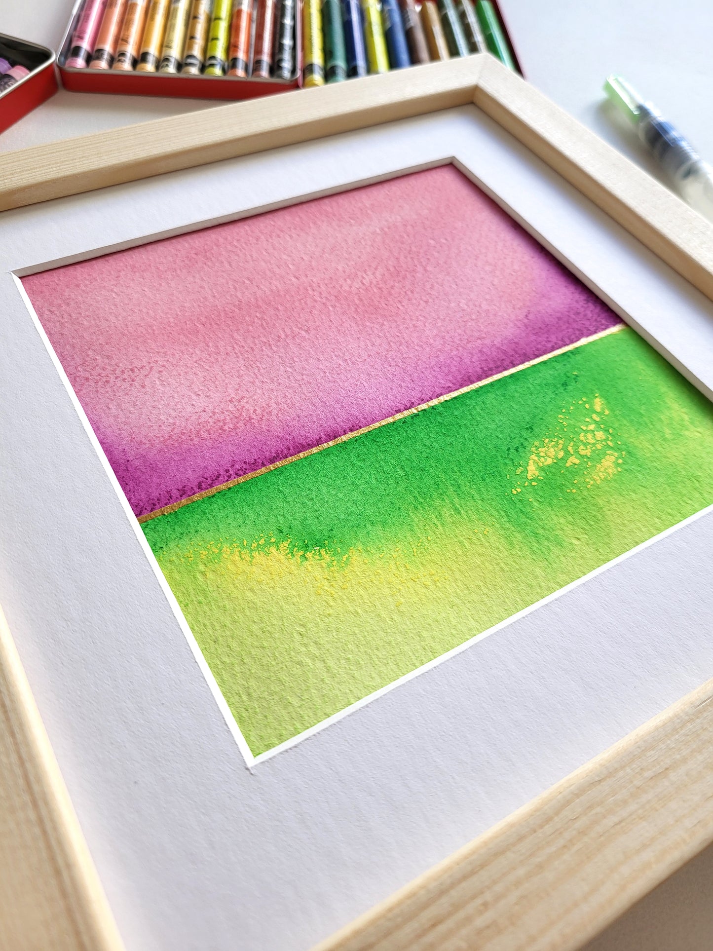 "Golden Horizon XIII" - 20 x 20 cm