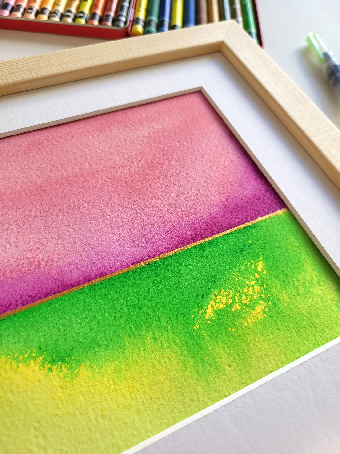 "Golden Horizon XIII" - 20 x 20 cm