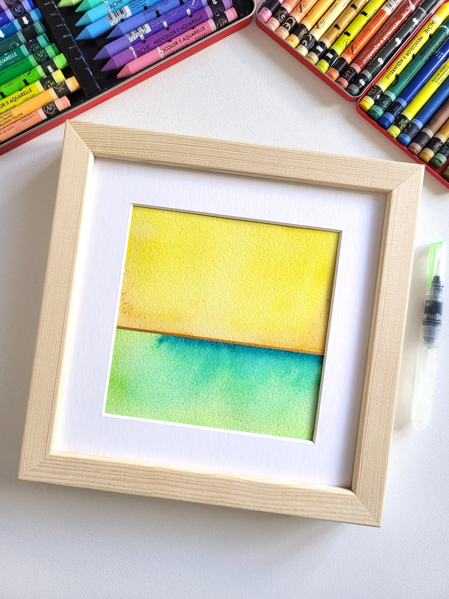 "Golden Horizon XIV" - 20 x 20 cm