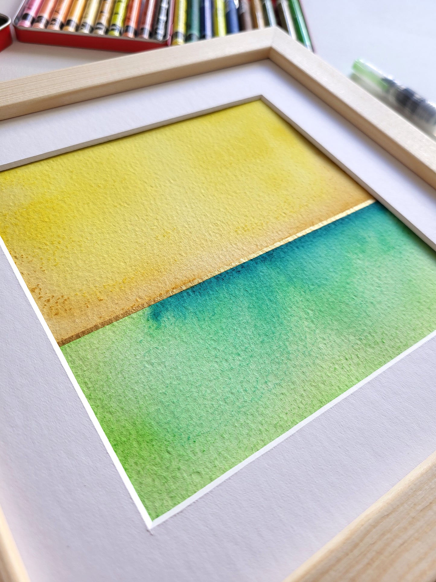 "Golden Horizon XIV" - 20 x 20 cm