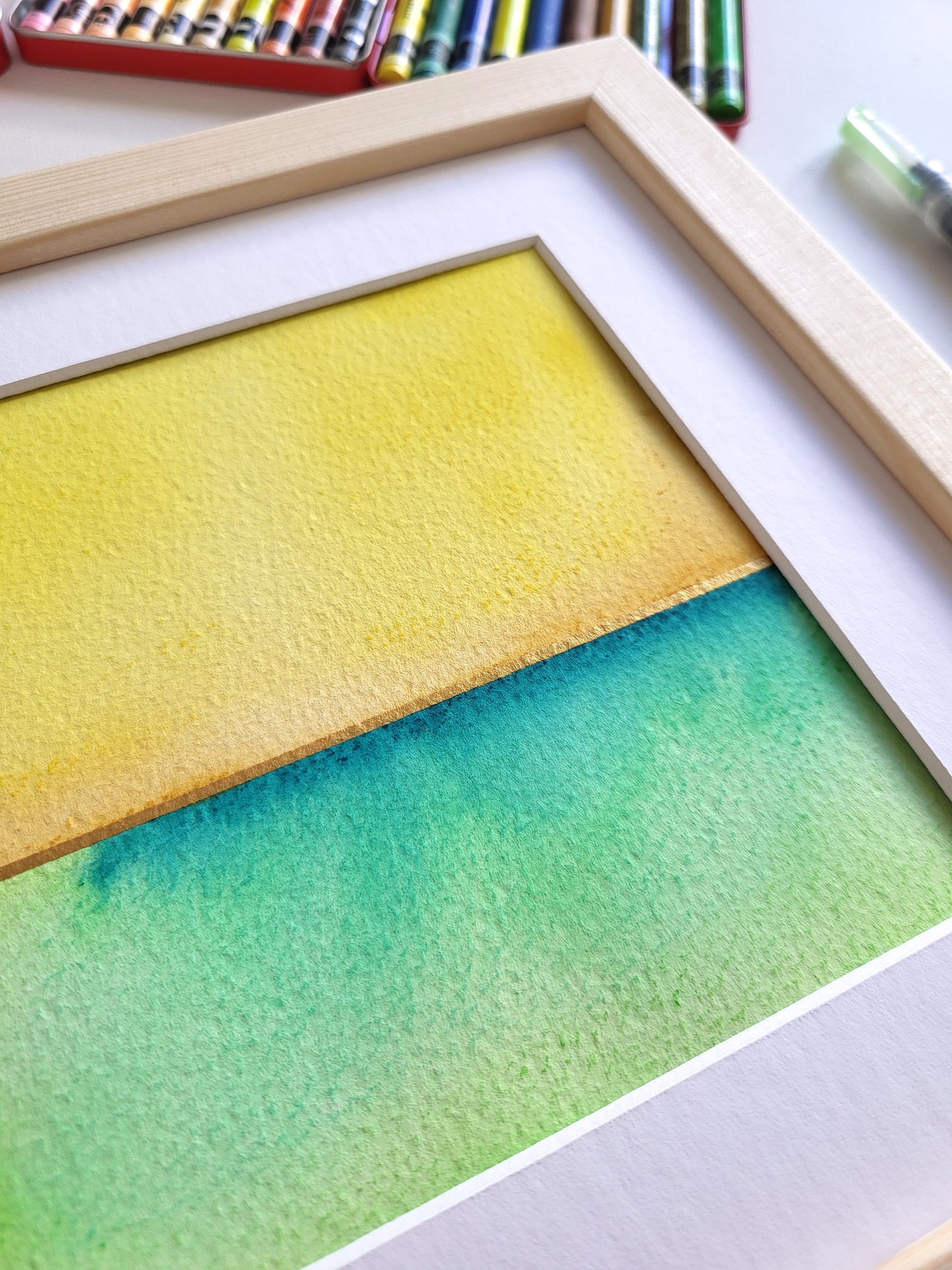 "Golden Horizon XIV" - 20 x 20 cm