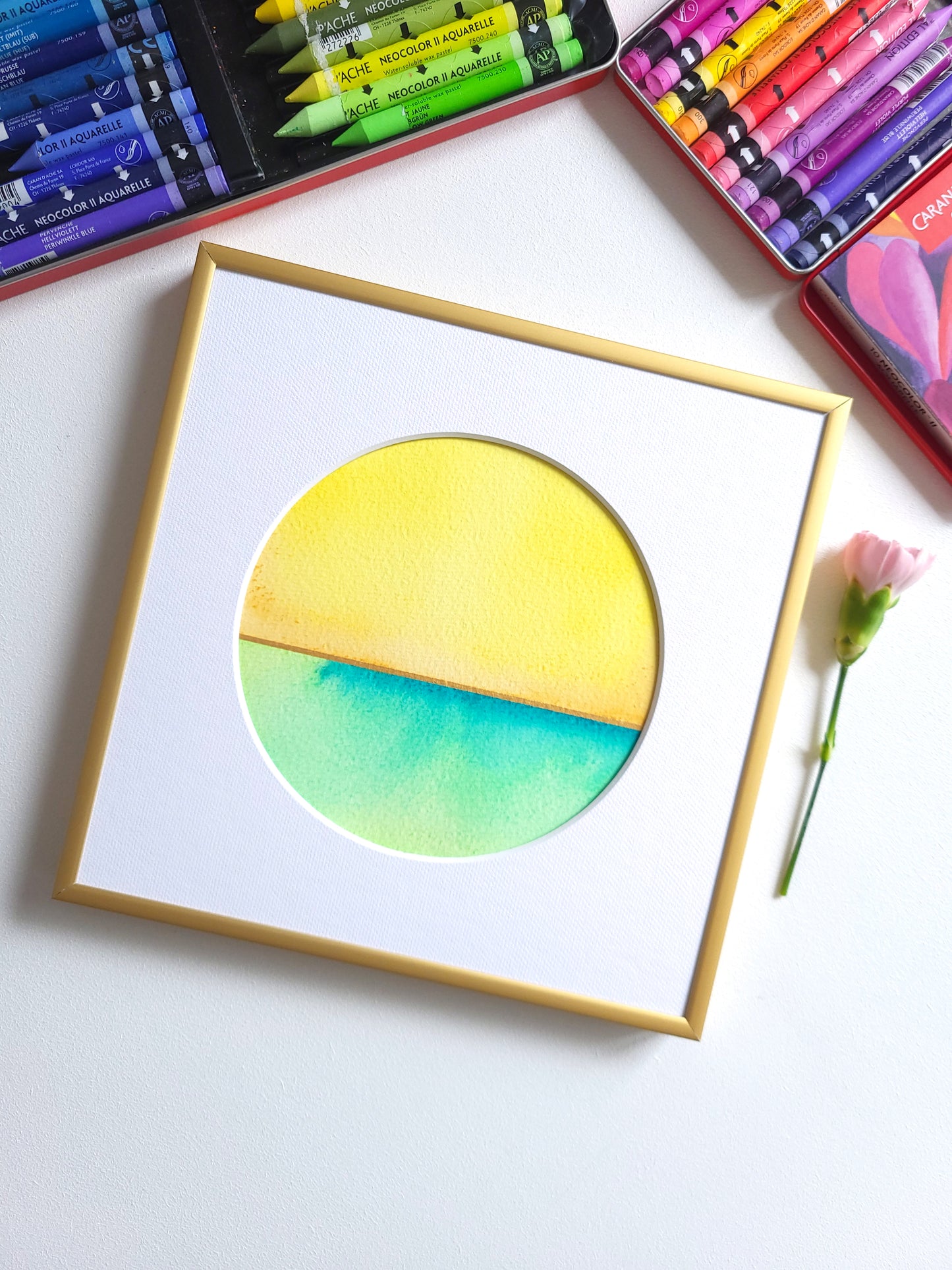 "Golden Horizon XIV" - 20 x 20 cm