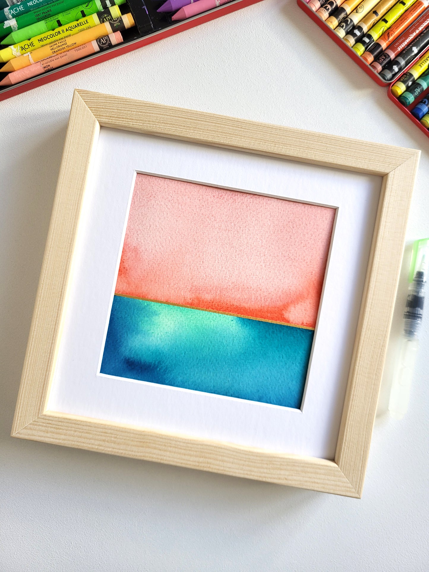 "Golden Horizon XV" - 20 x 20 cm