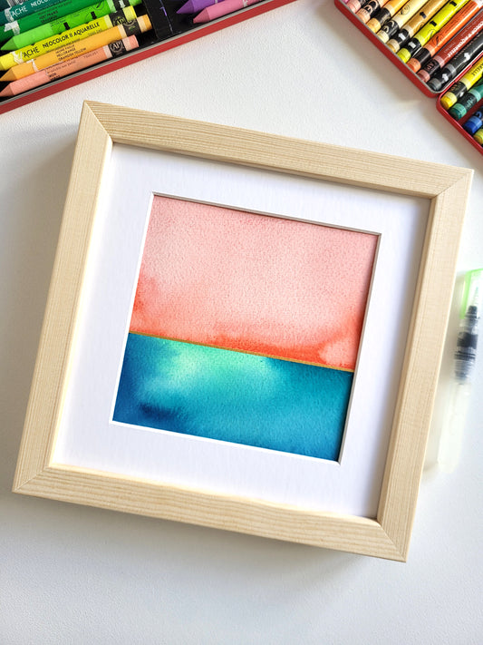 "Golden Horizon XV" - 20 x 20 cm