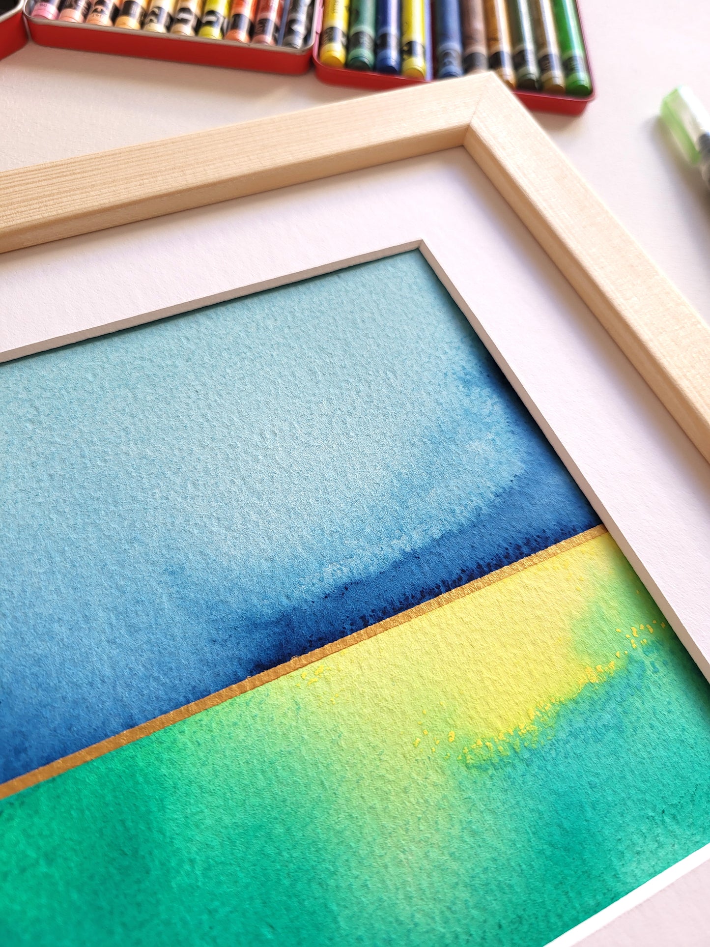 "Golden Horizon XVI" - 20 x 20 cm