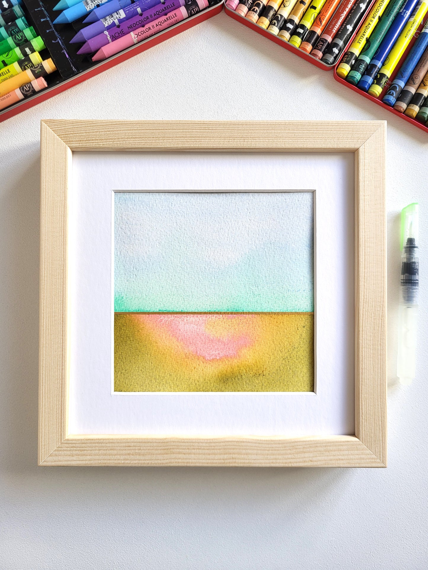 "Golden Horizon XVII" - 20 x 20 cm