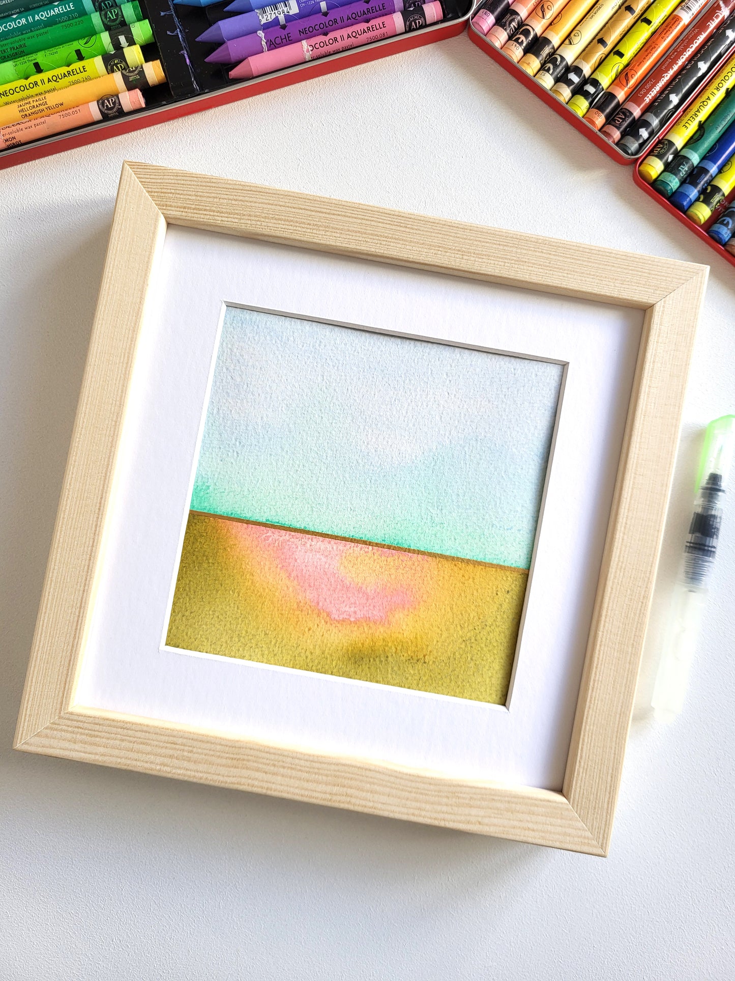 "Golden Horizon XVII" - 20 x 20 cm