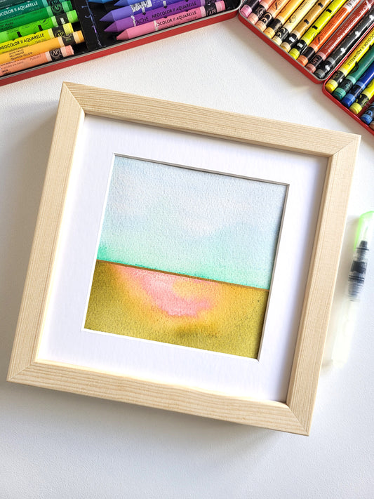 "Golden Horizon XVII" - 20 x 20 cm