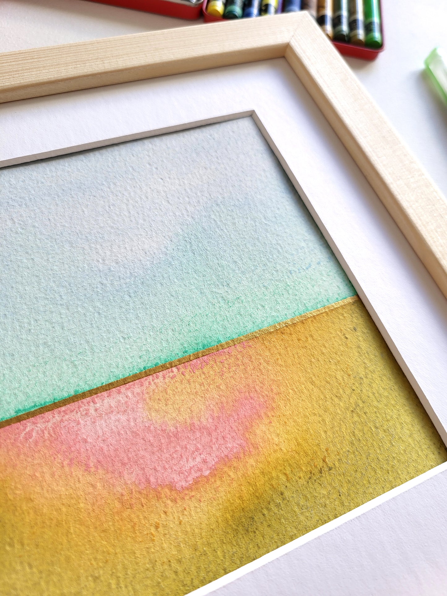 "Golden Horizon XVII" - 20 x 20 cm