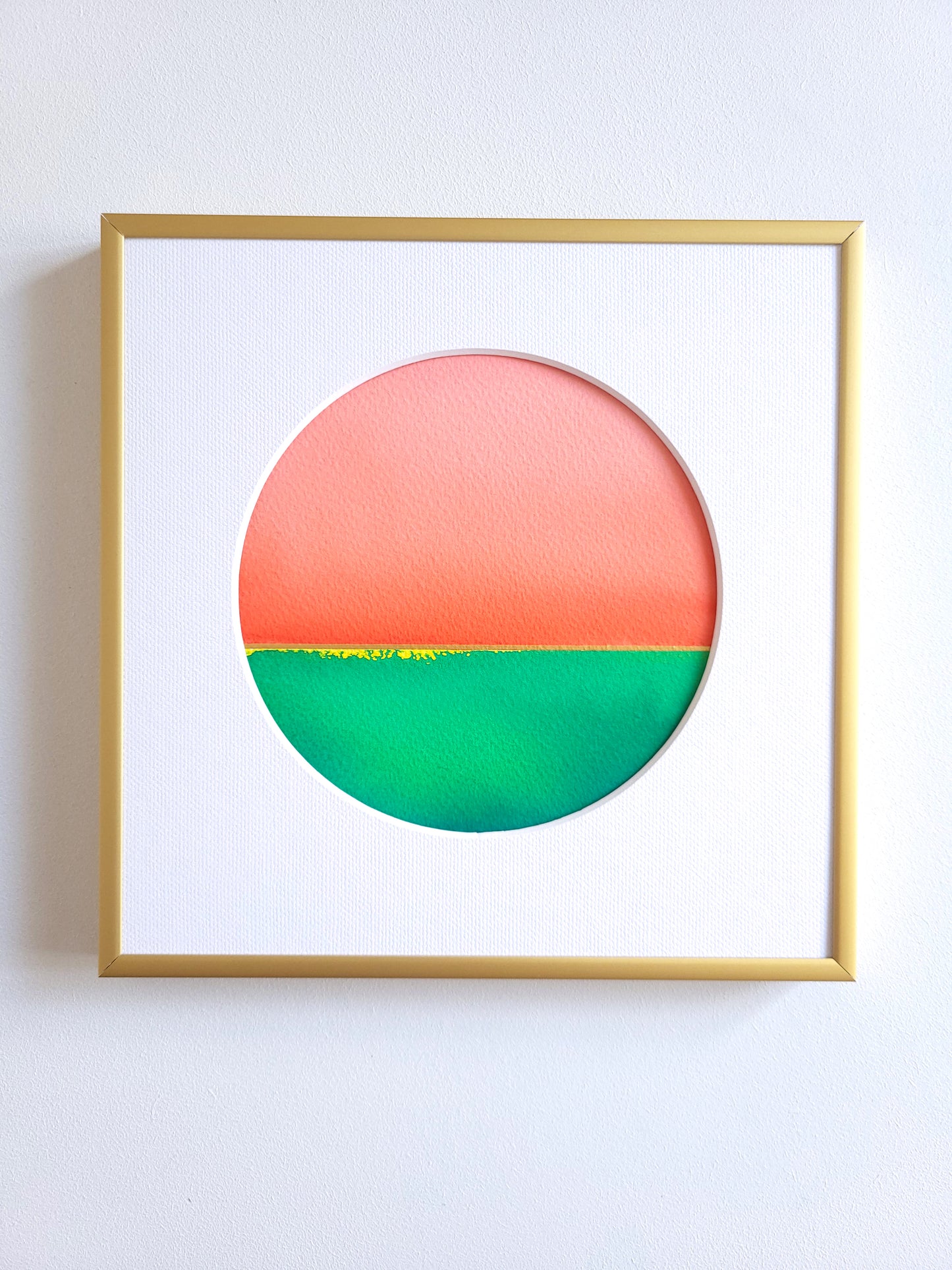 "Golden Horizon" ( 14/2026 ) - 20 x 20 cm