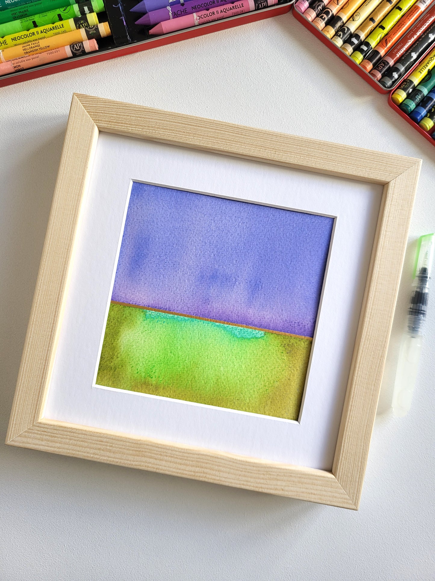 "Golden Horizon XVIII" - 20 x 20 cm