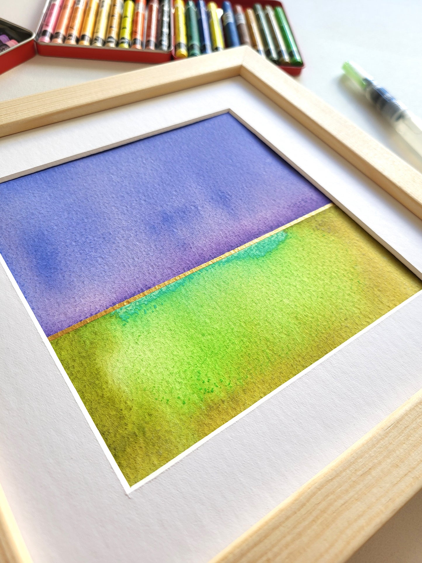 "Golden Horizon XVIII" - 20 x 20 cm