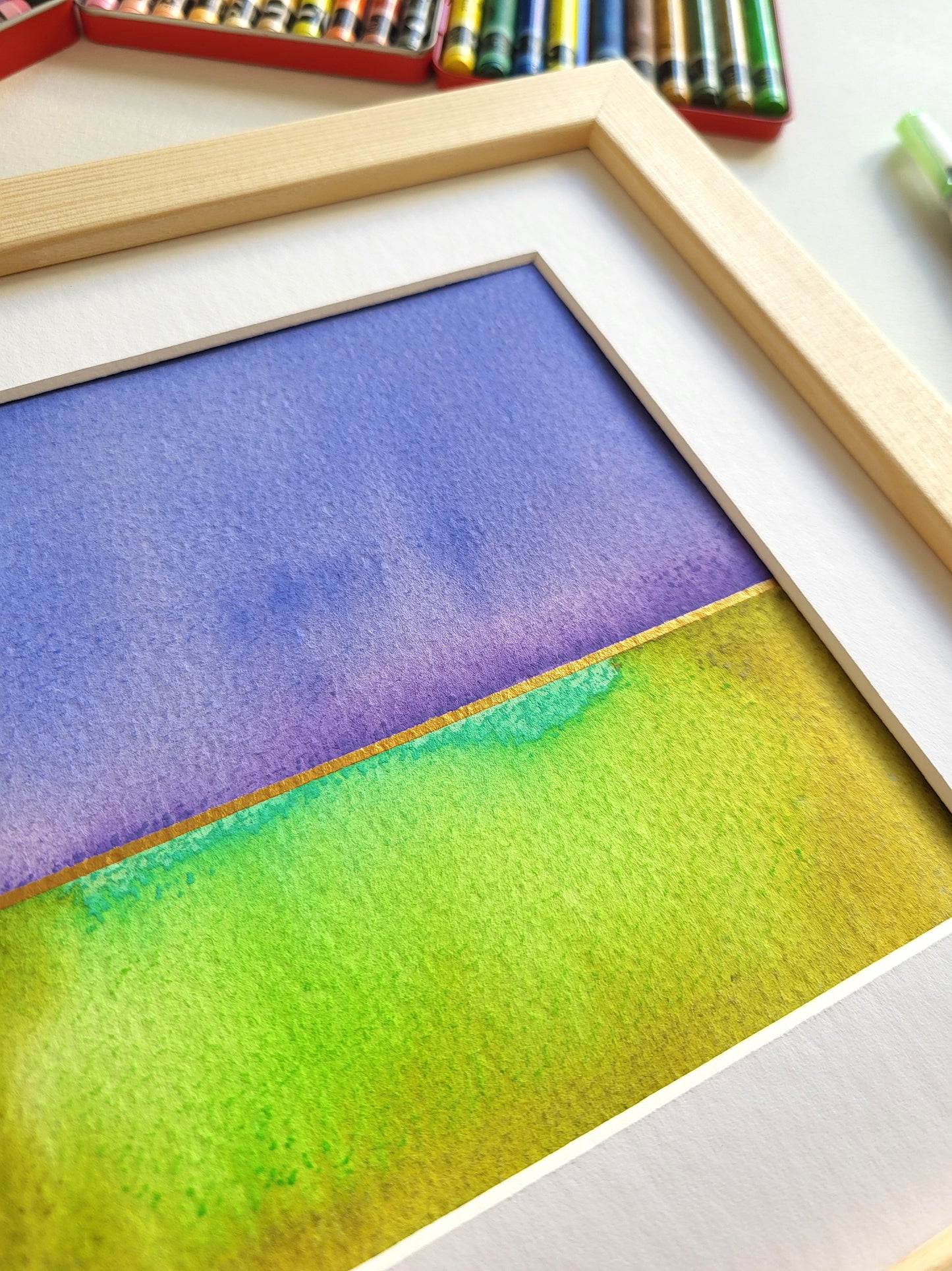 "Golden Horizon XVIII" - 20 x 20 cm