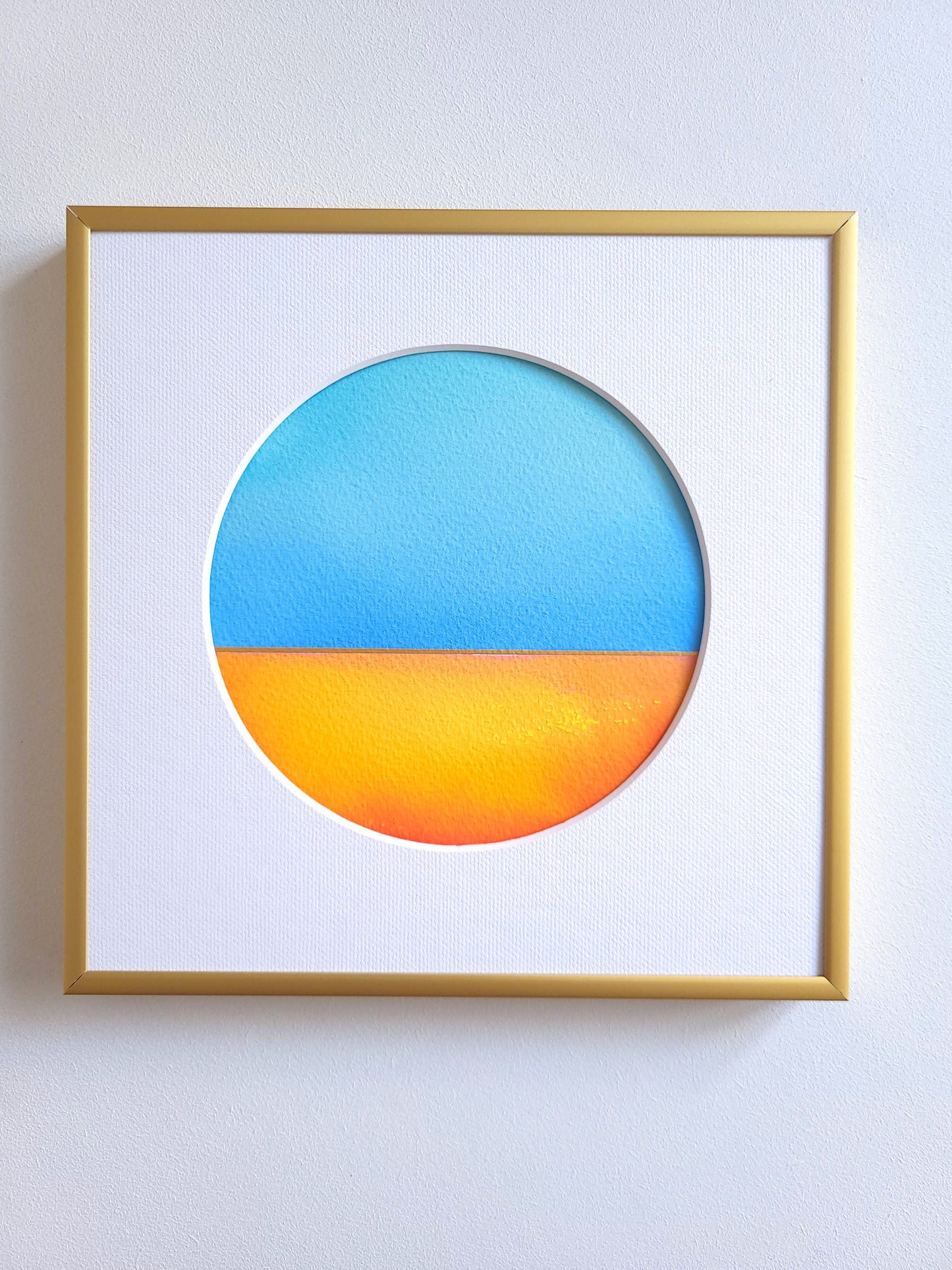 "Golden Horizon" ( 15/2026 ) - 20 x 20 cm