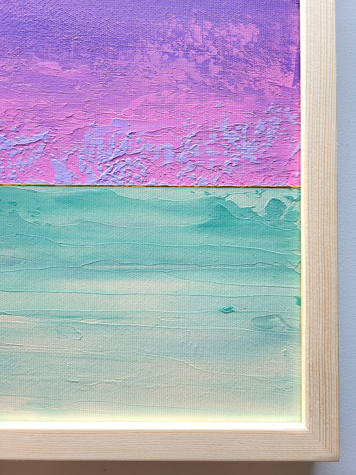 "Sage Fields" - 40 x 40 cm