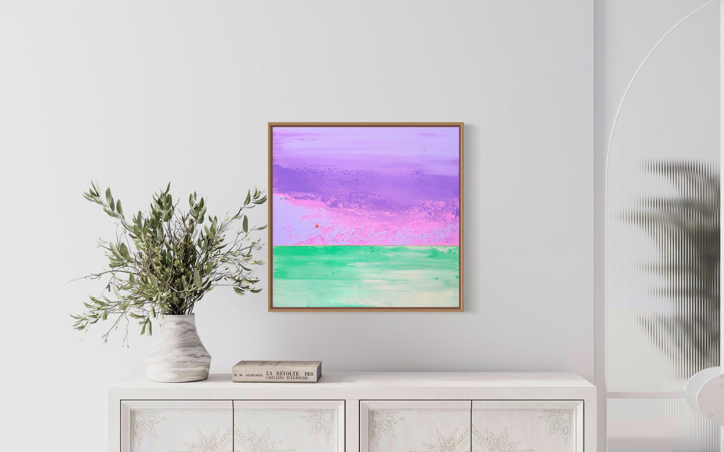 "Sage Fields" - 40 x 40 cm