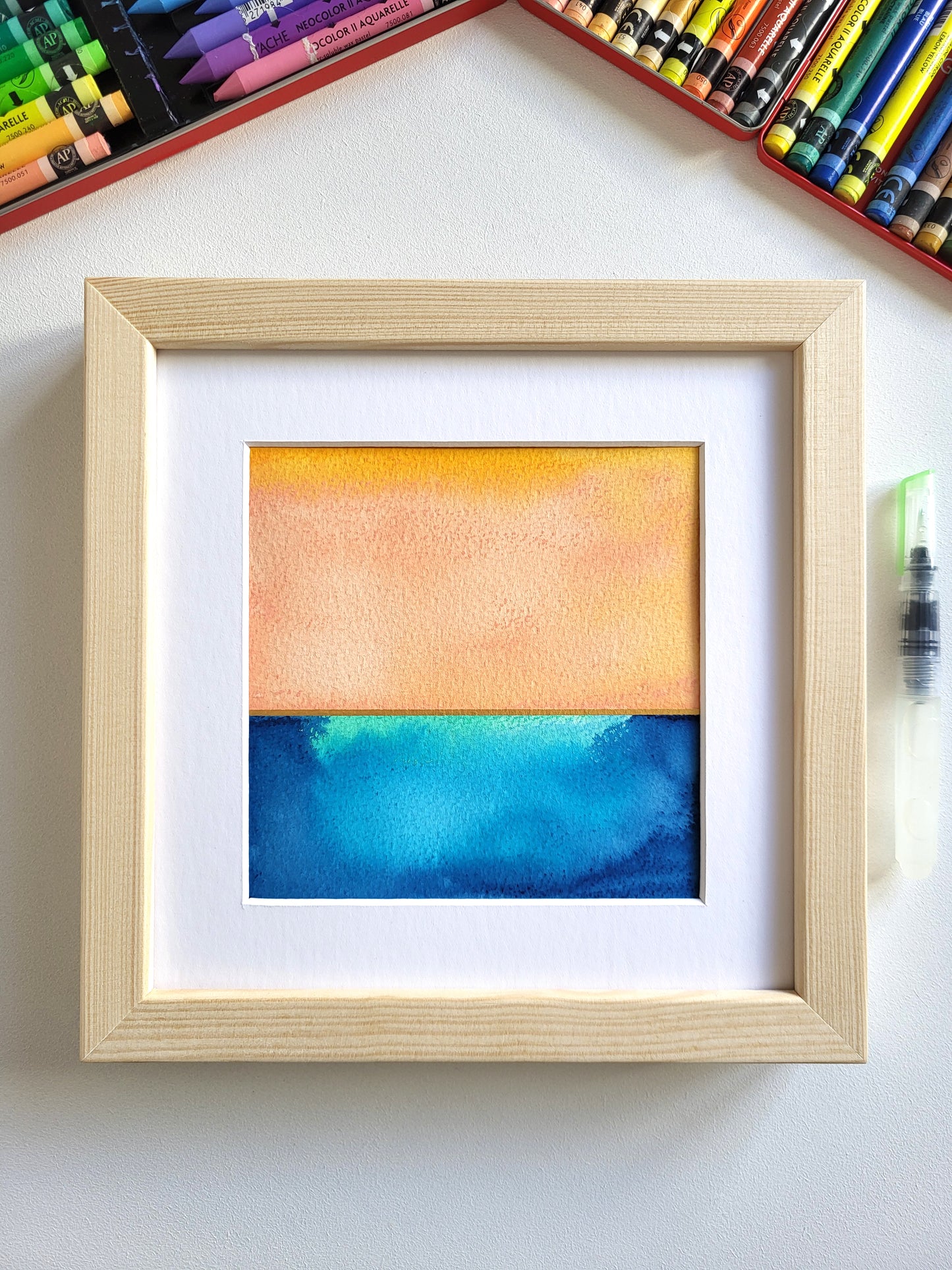 "Golden Horizon XIX" - 20 x 20 cm