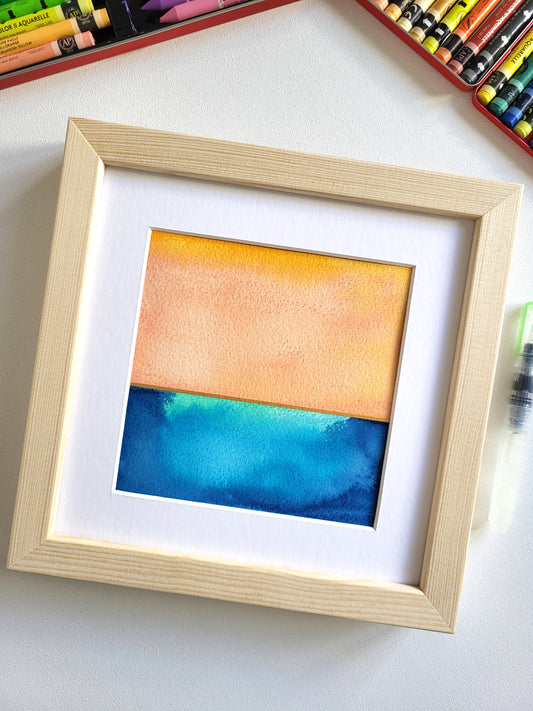 "Golden Horizon XIX" - 20 x 20 cm