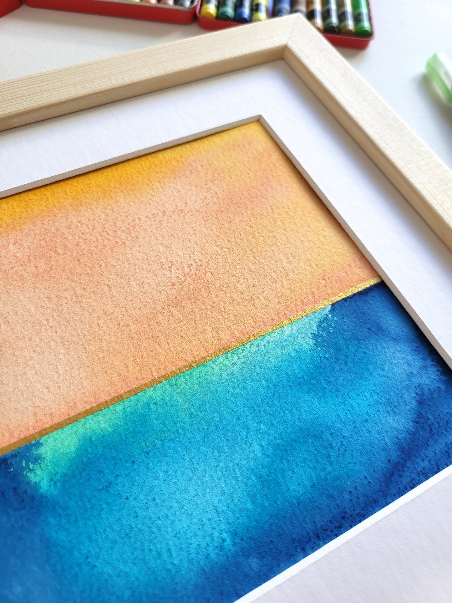 "Golden Horizon XIX" - 20 x 20 cm