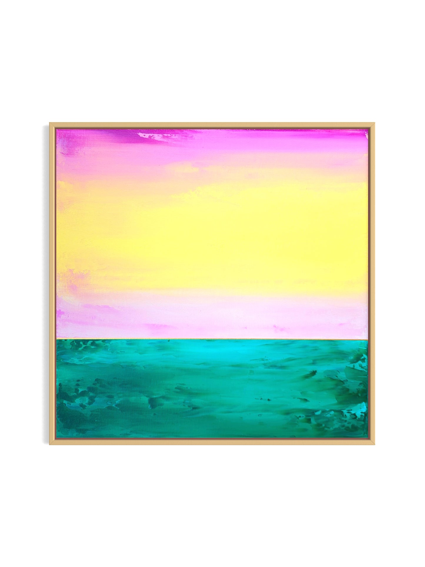 "Emerald Depths" - 40 x 40 cm