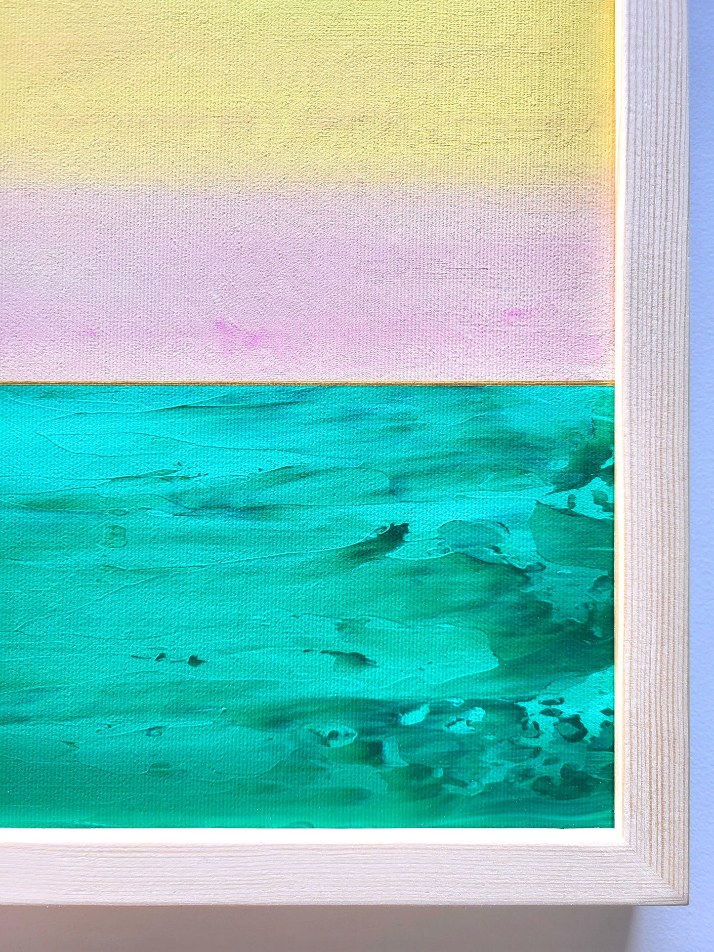 "Emerald Depths" - 40 x 40 cm