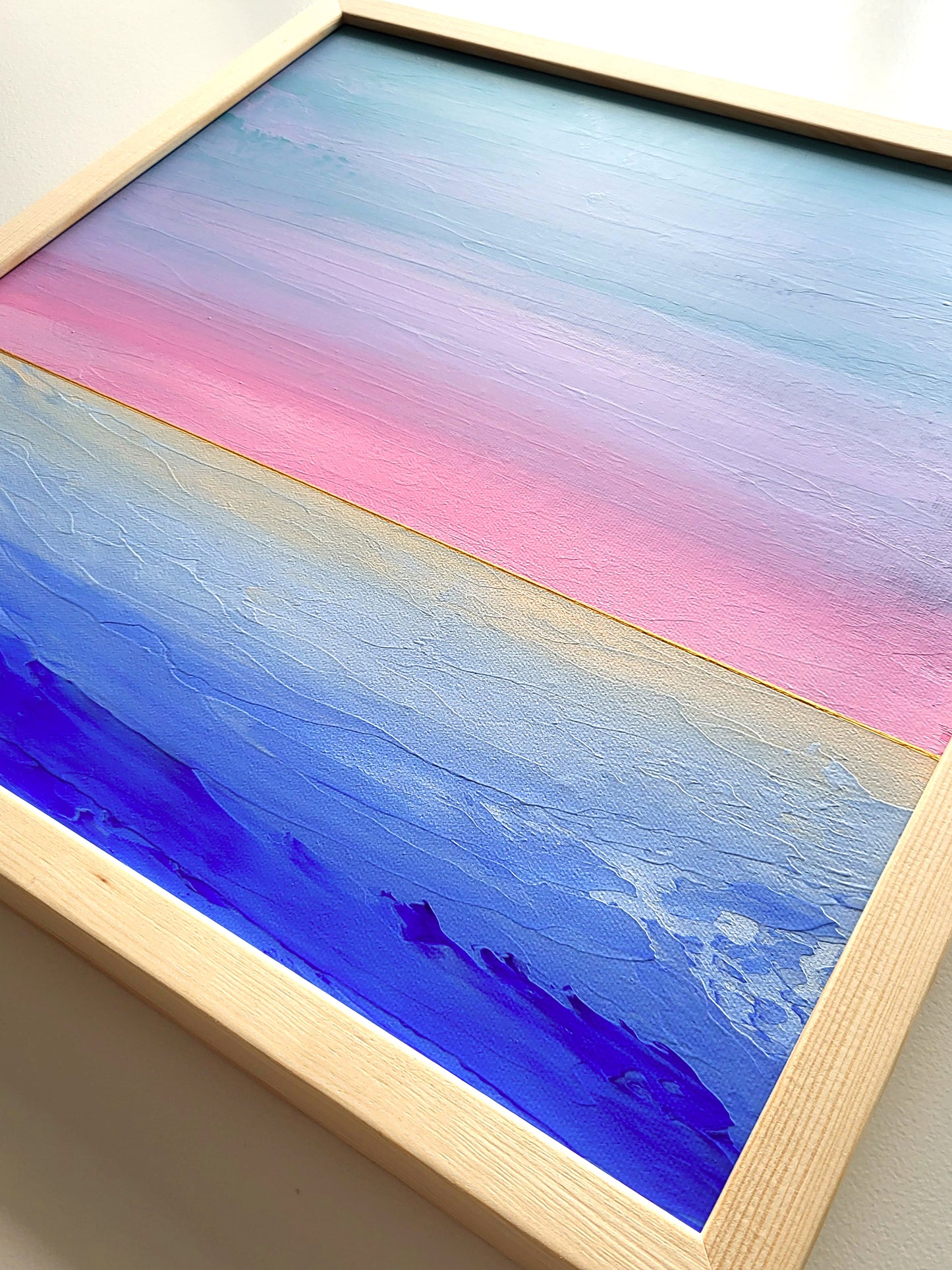 "Lake Whispers" - 40 x 40 cm