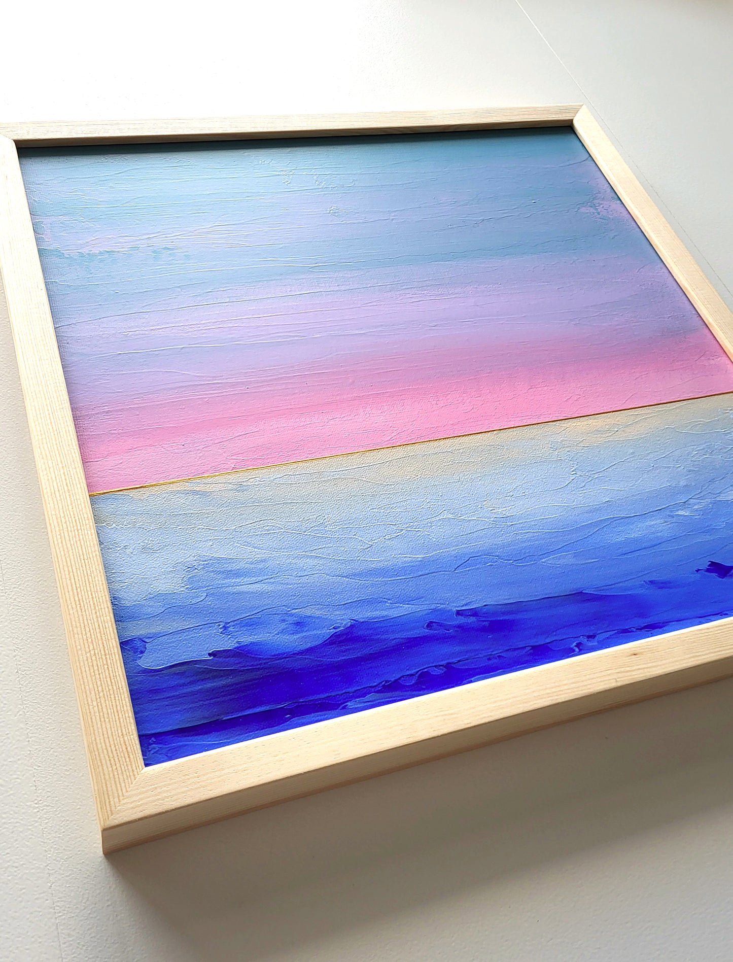 "Lake Whispers" - 40 x 40 cm