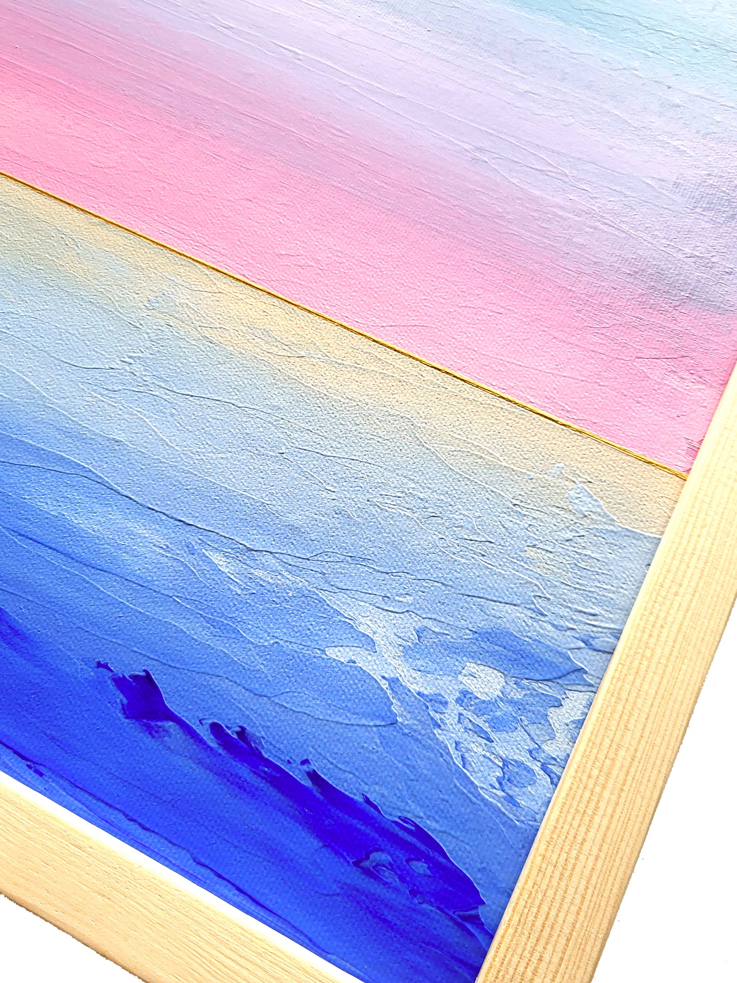 "Lake Whispers" - 40 x 40 cm