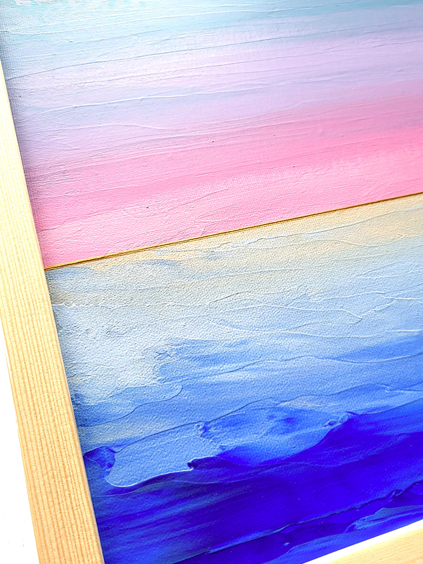 "Lake Whispers" - 40 x 40 cm