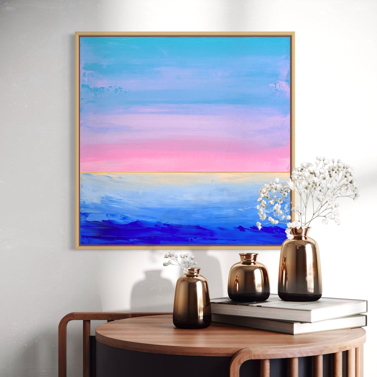 "Lake Whispers" - 40 x 40 cm