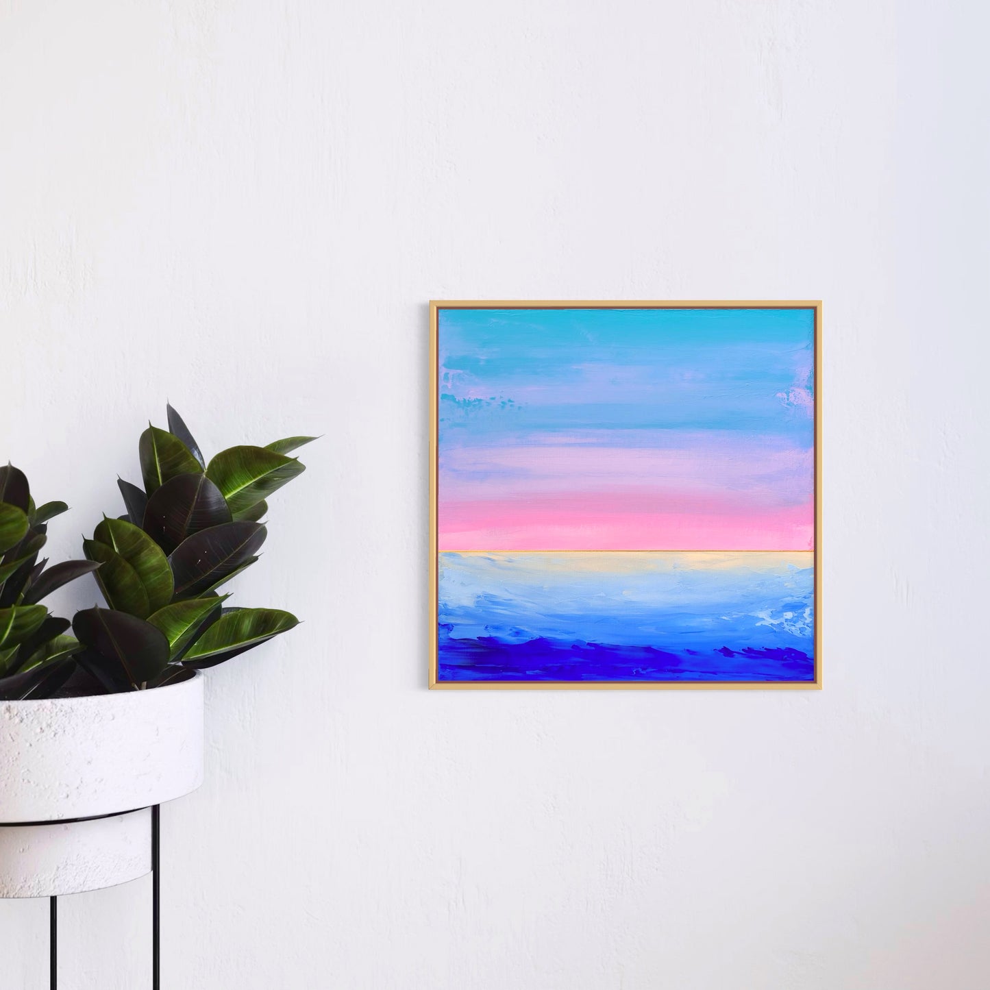 "Lake Whispers" - 40 x 40 cm