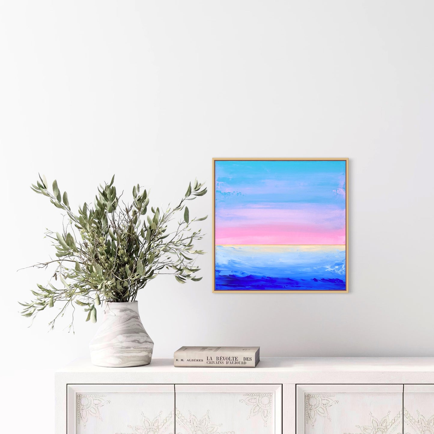 "Lake Whispers" - 40 x 40 cm