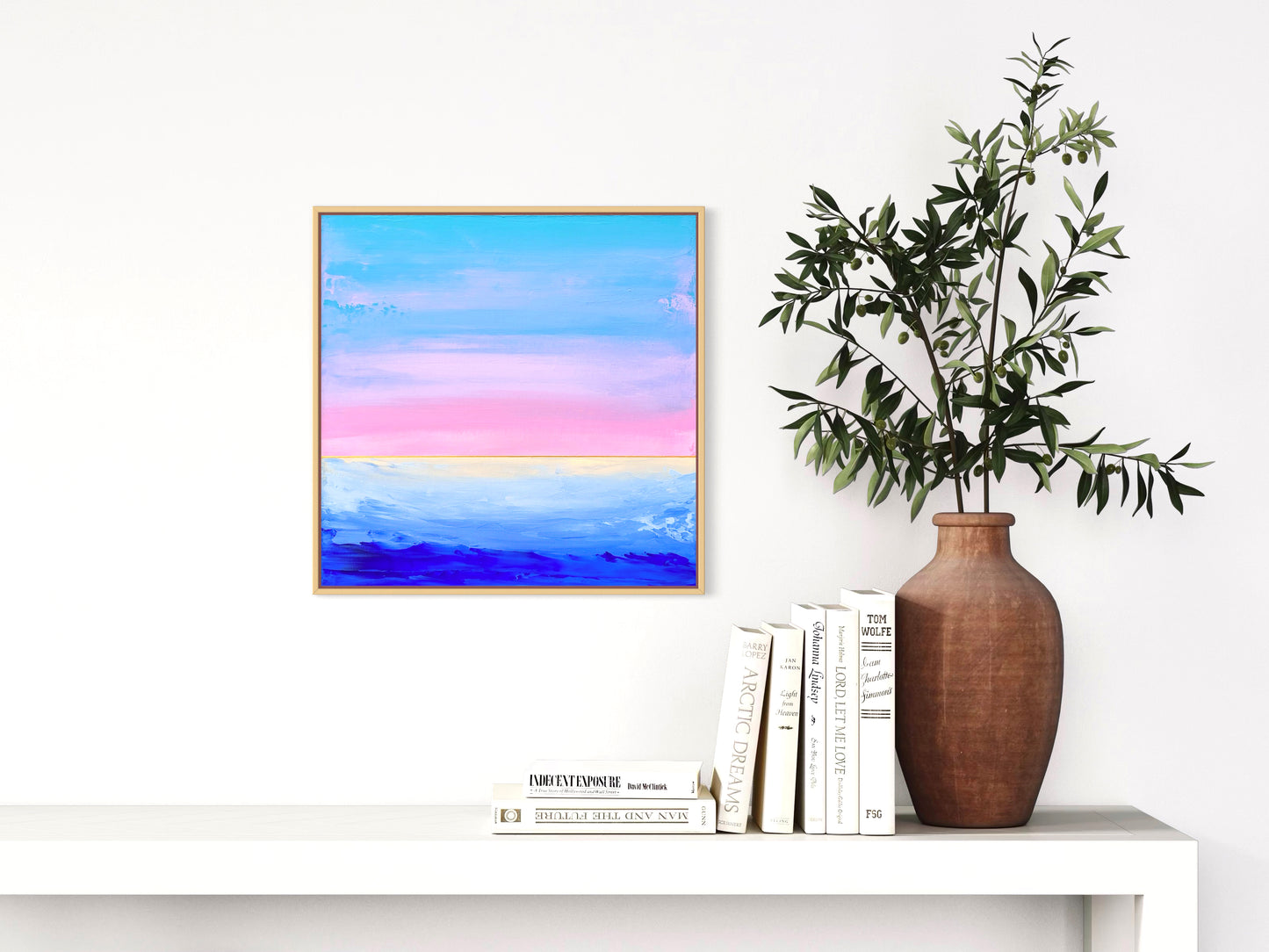 "Lake Whispers" - 40 x 40 cm