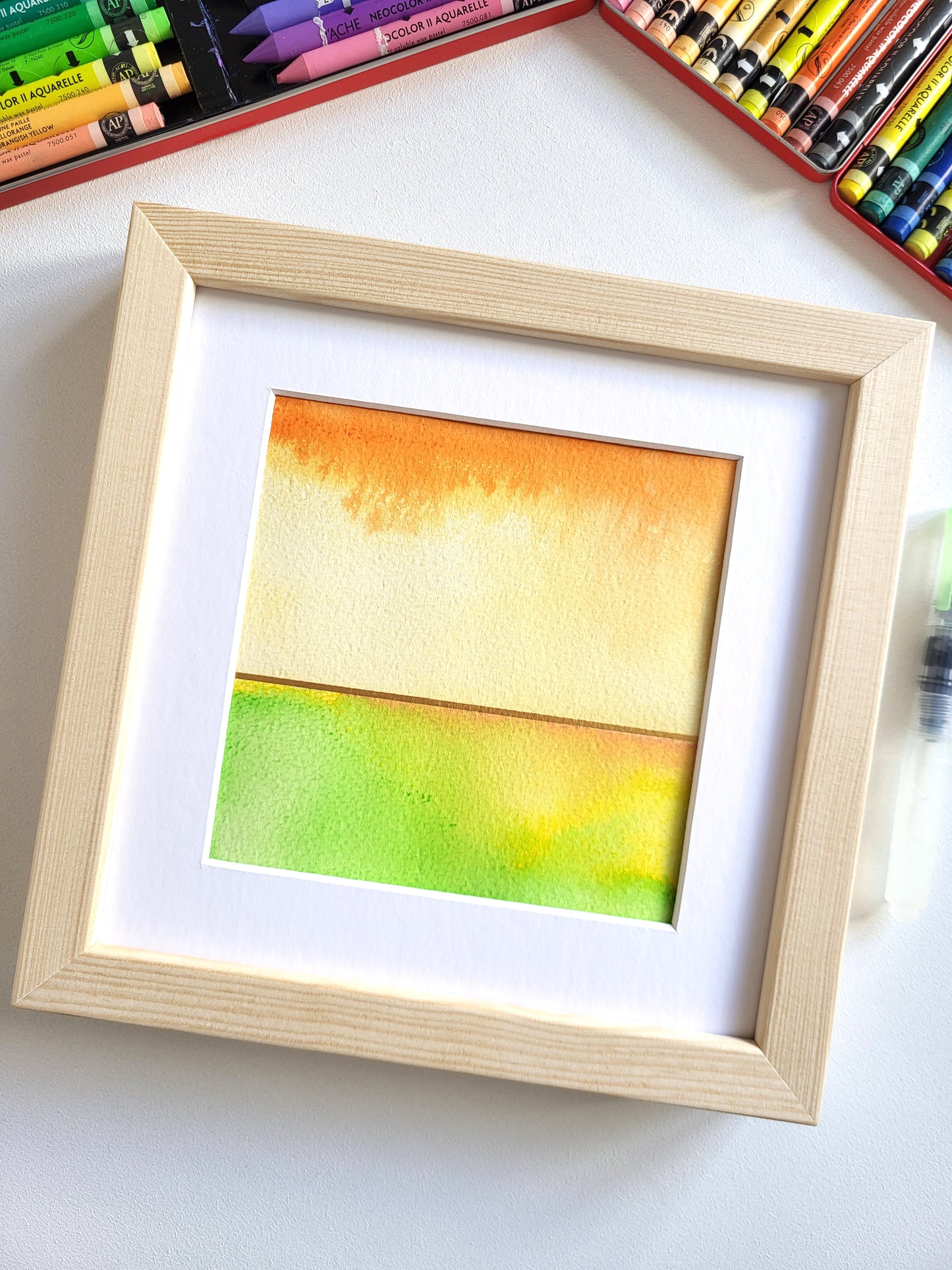 "Golden Horizon XX" - 20 x 20 cm