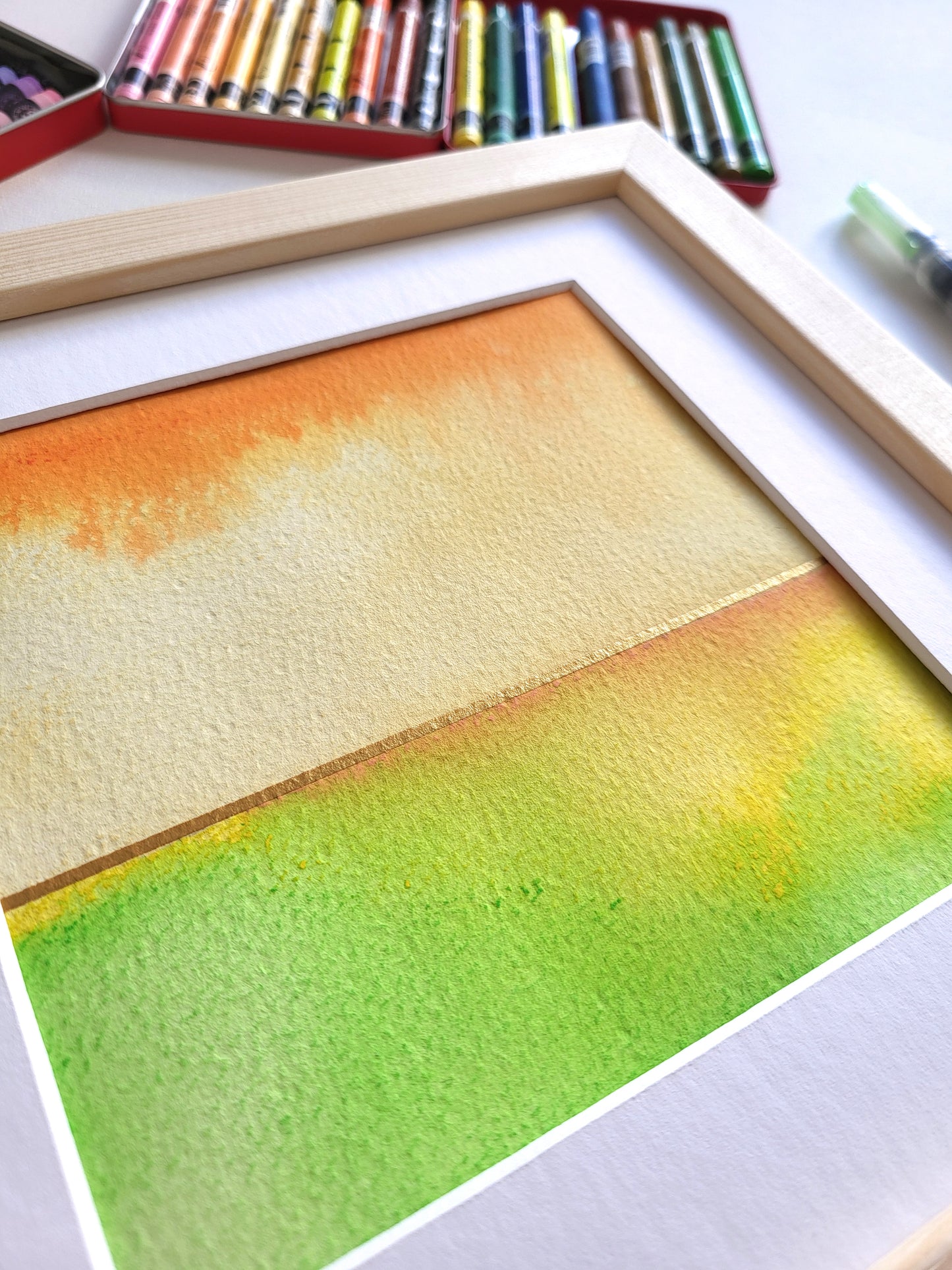 "Golden Horizon XX" - 20 x 20 cm