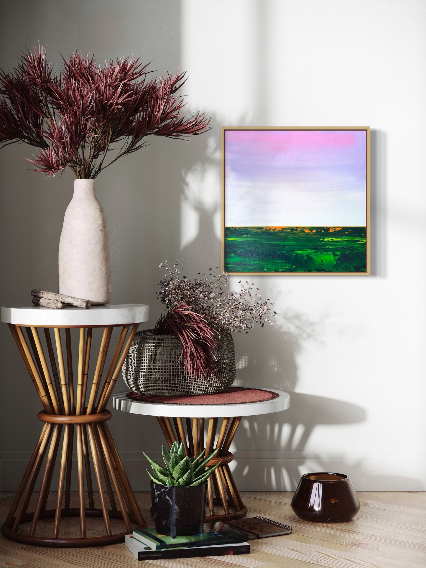 "When The Wetlands Say Goodnight" - 40 x 40 cm