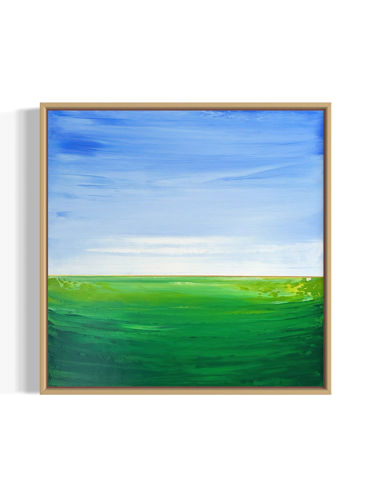 "Green Fields" - 40 x 40 cm