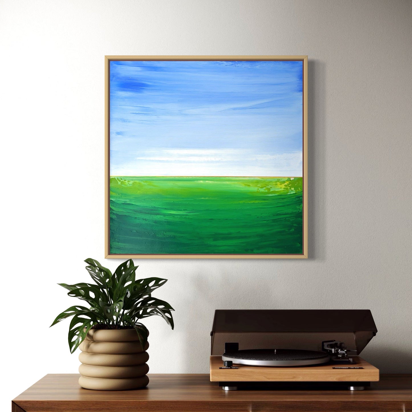 "Green Fields" - 40 x 40 cm