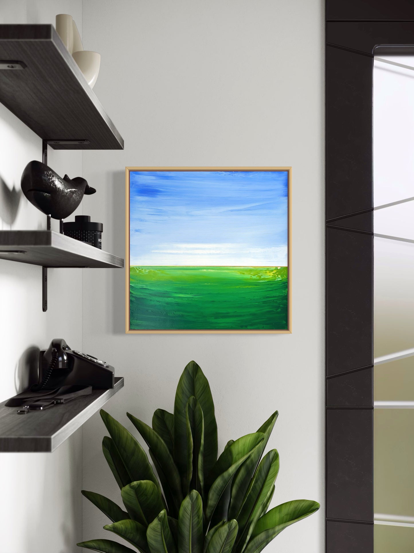 "Green Fields" - 40 x 40 cm