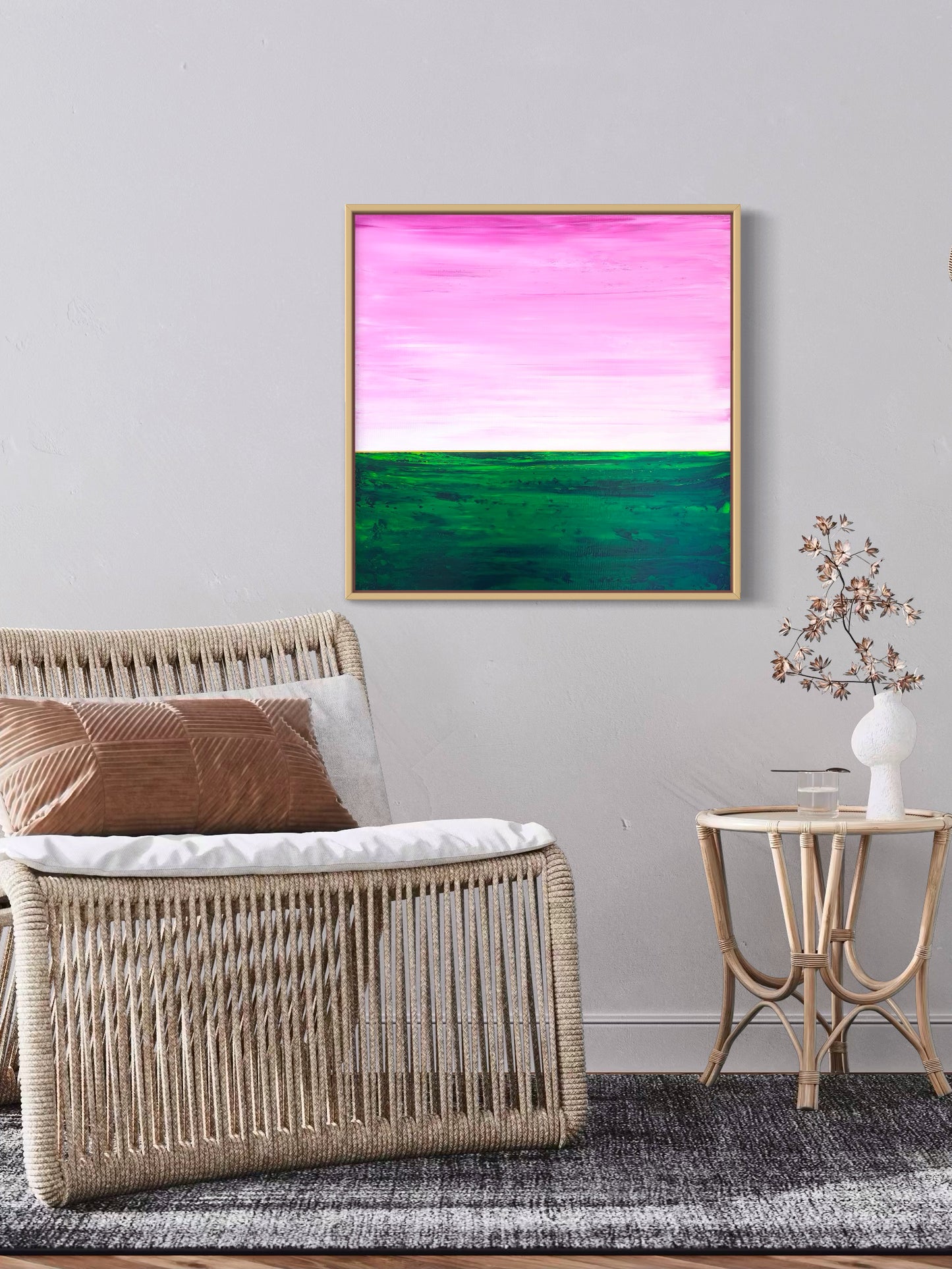 "Among The Whispering Grass" - 60 x 60 cm