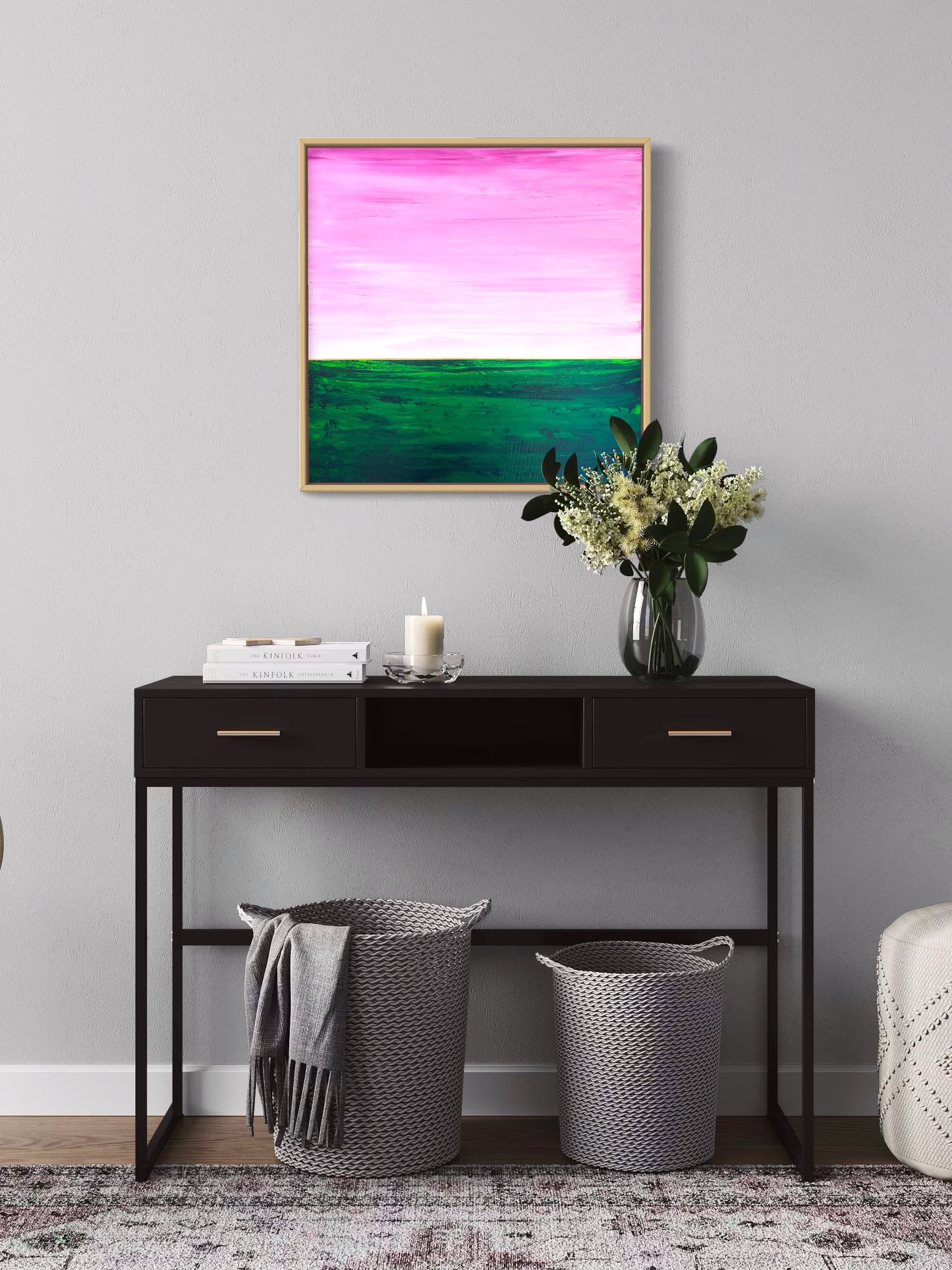 "Among The Whispering Grass" - 60 x 60 cm