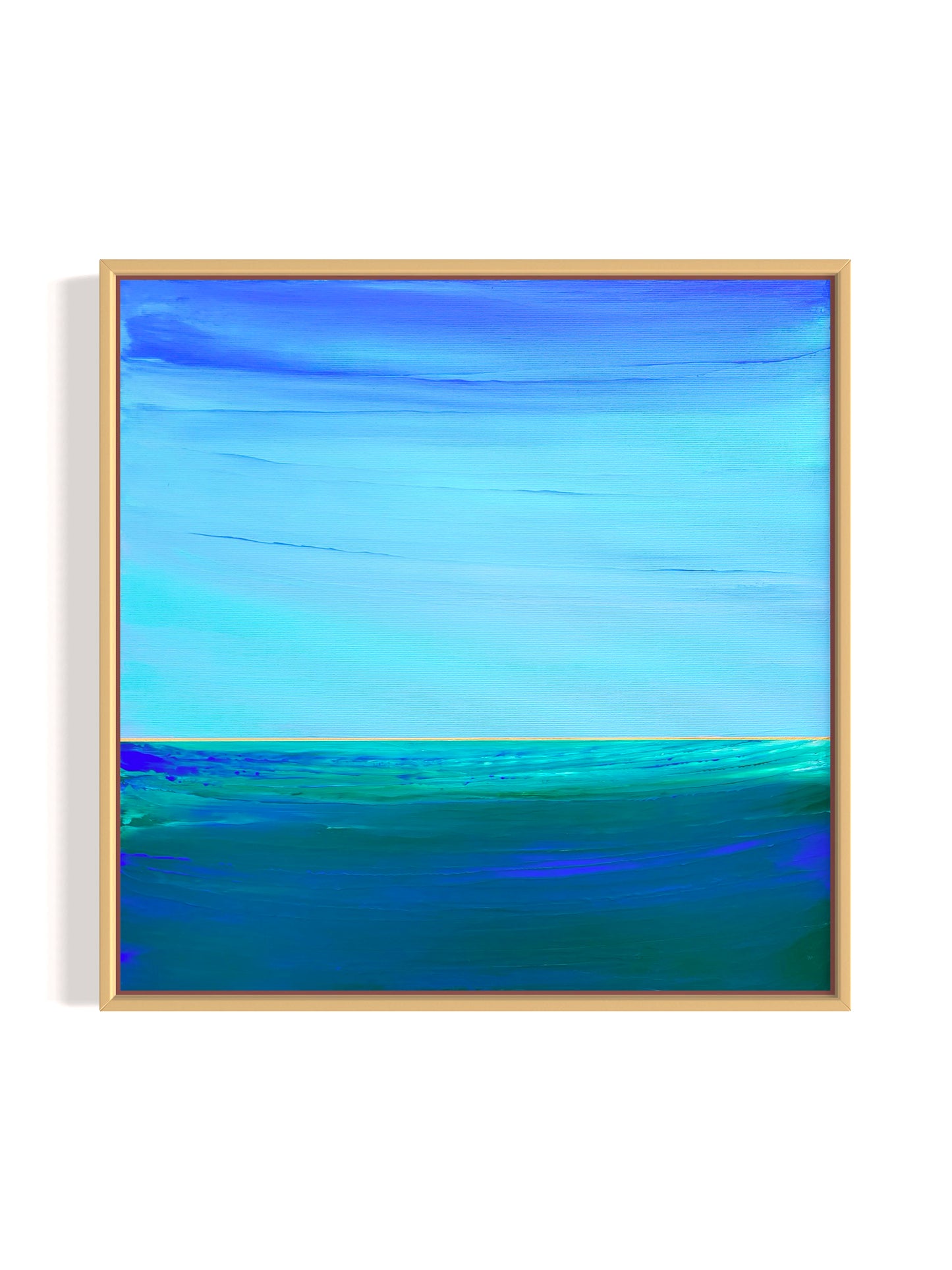 "Lake Depths" - 40 x 40 cm