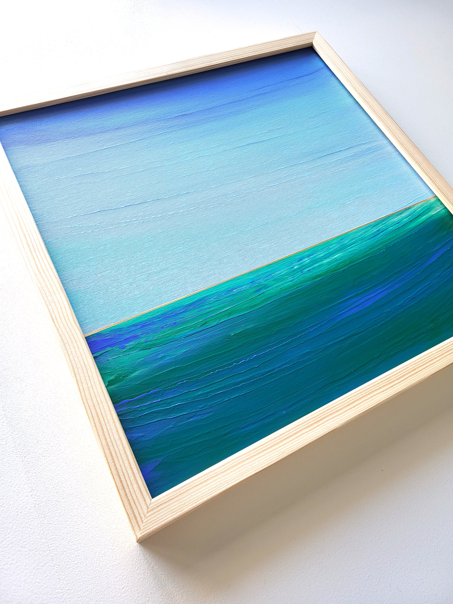 "Lake Depths" - 40 x 40 cm