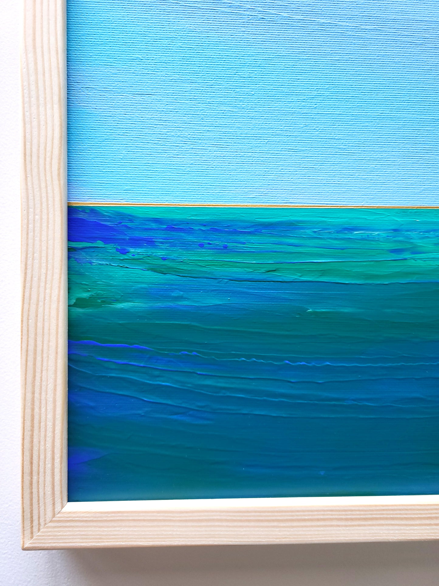 "Lake Depths" - 40 x 40 cm