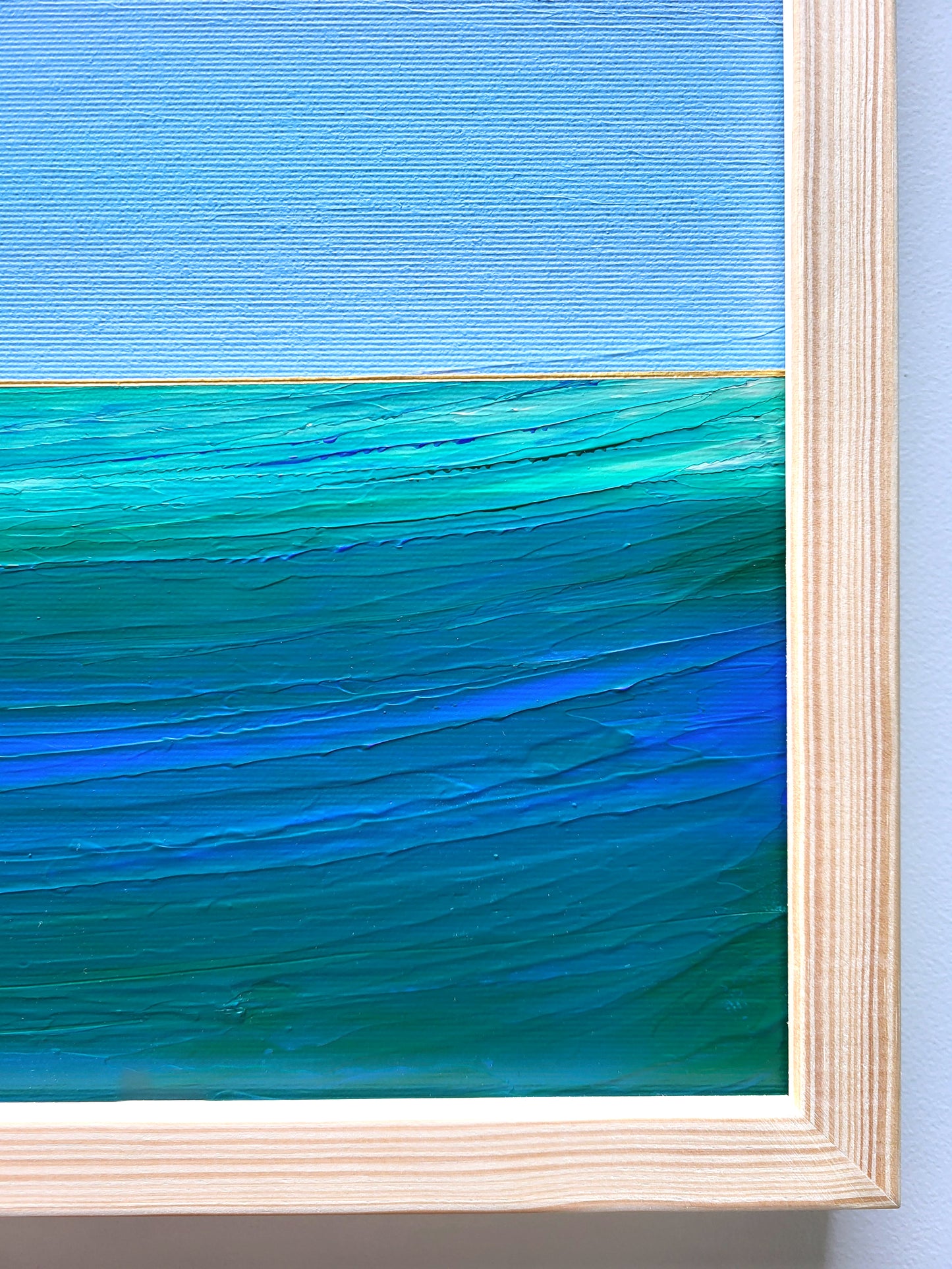 "Lake Depths" - 40 x 40 cm