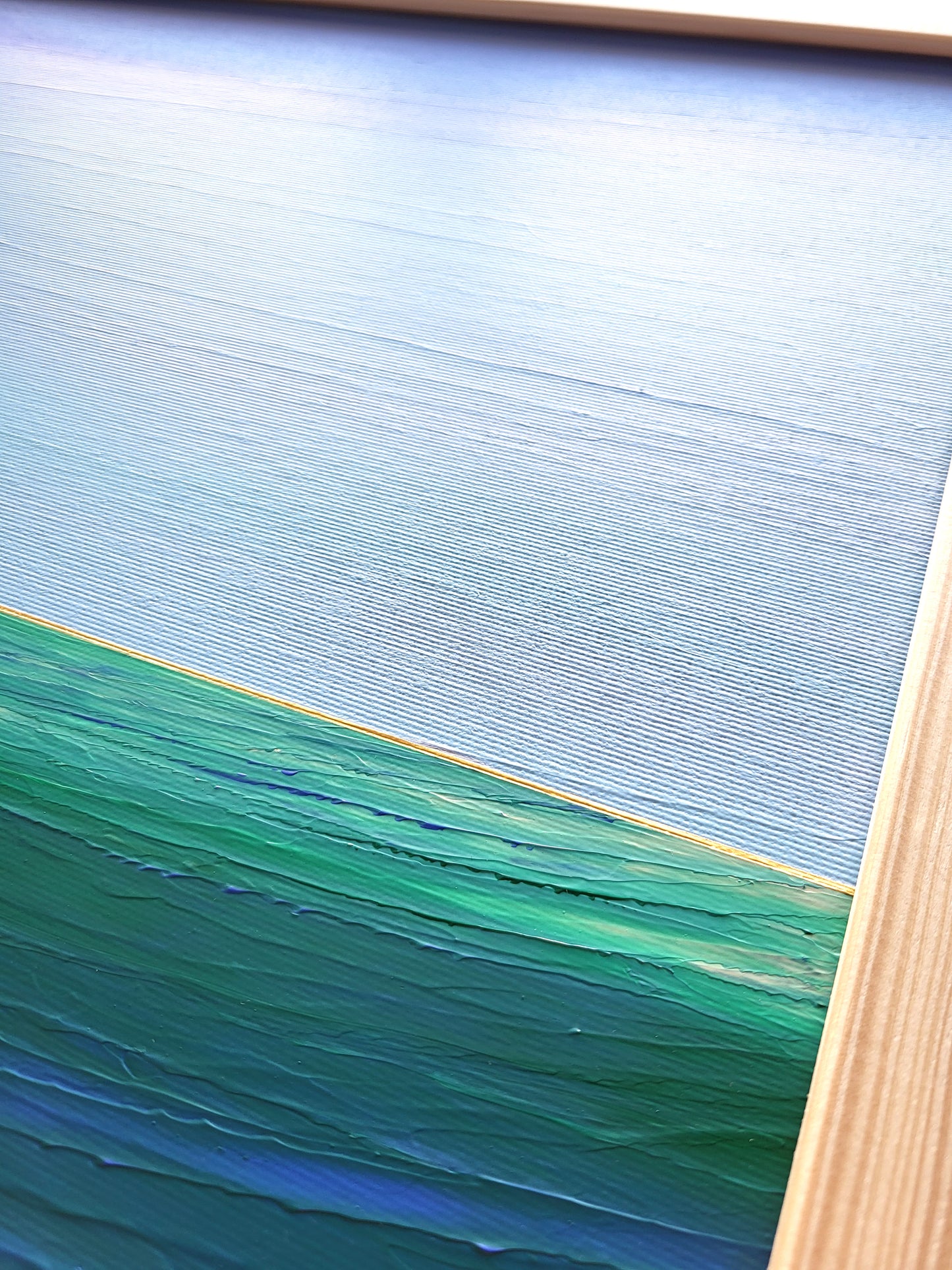 "Lake Depths" - 40 x 40 cm