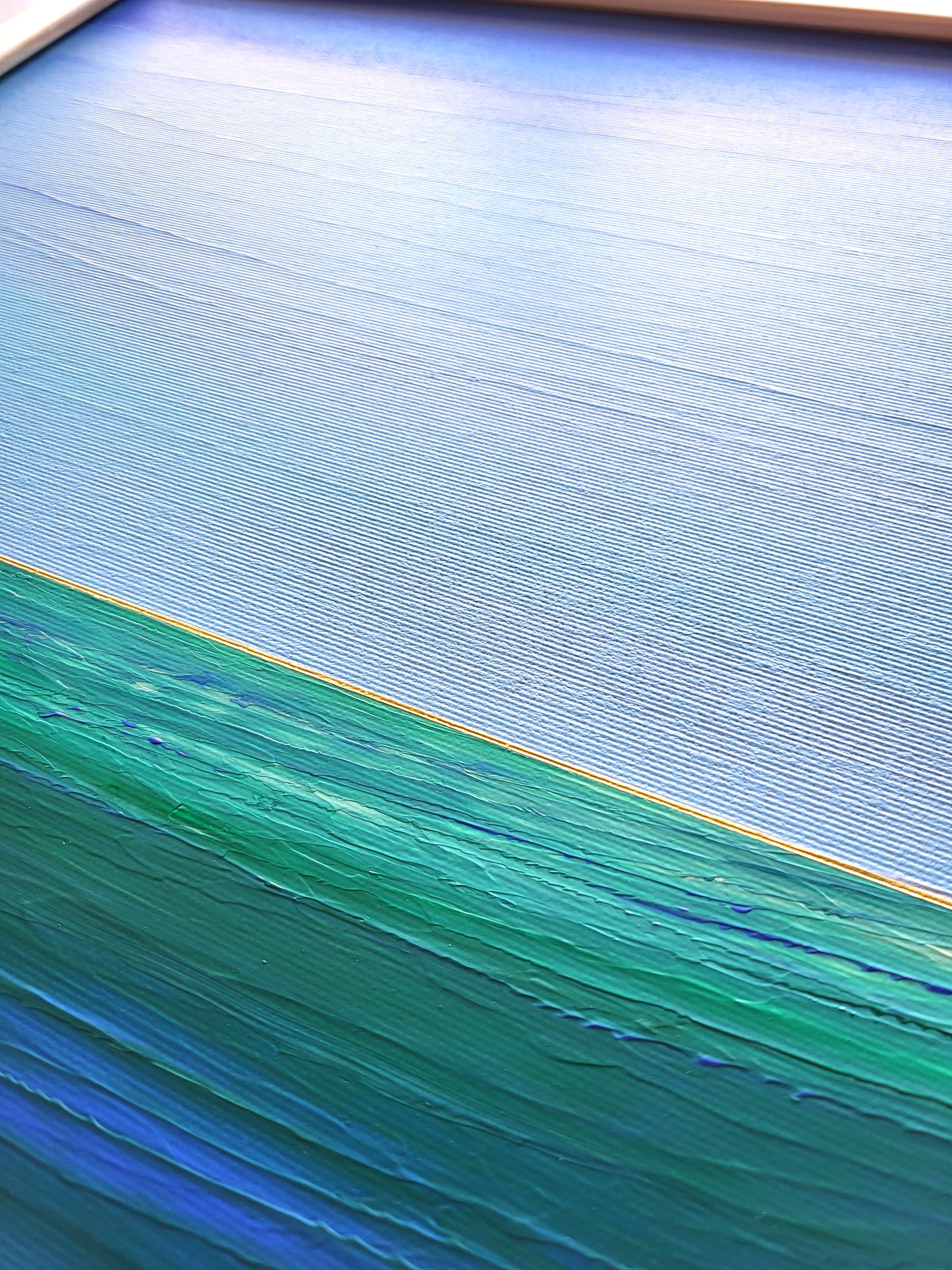 "Lake Depths" - 40 x 40 cm