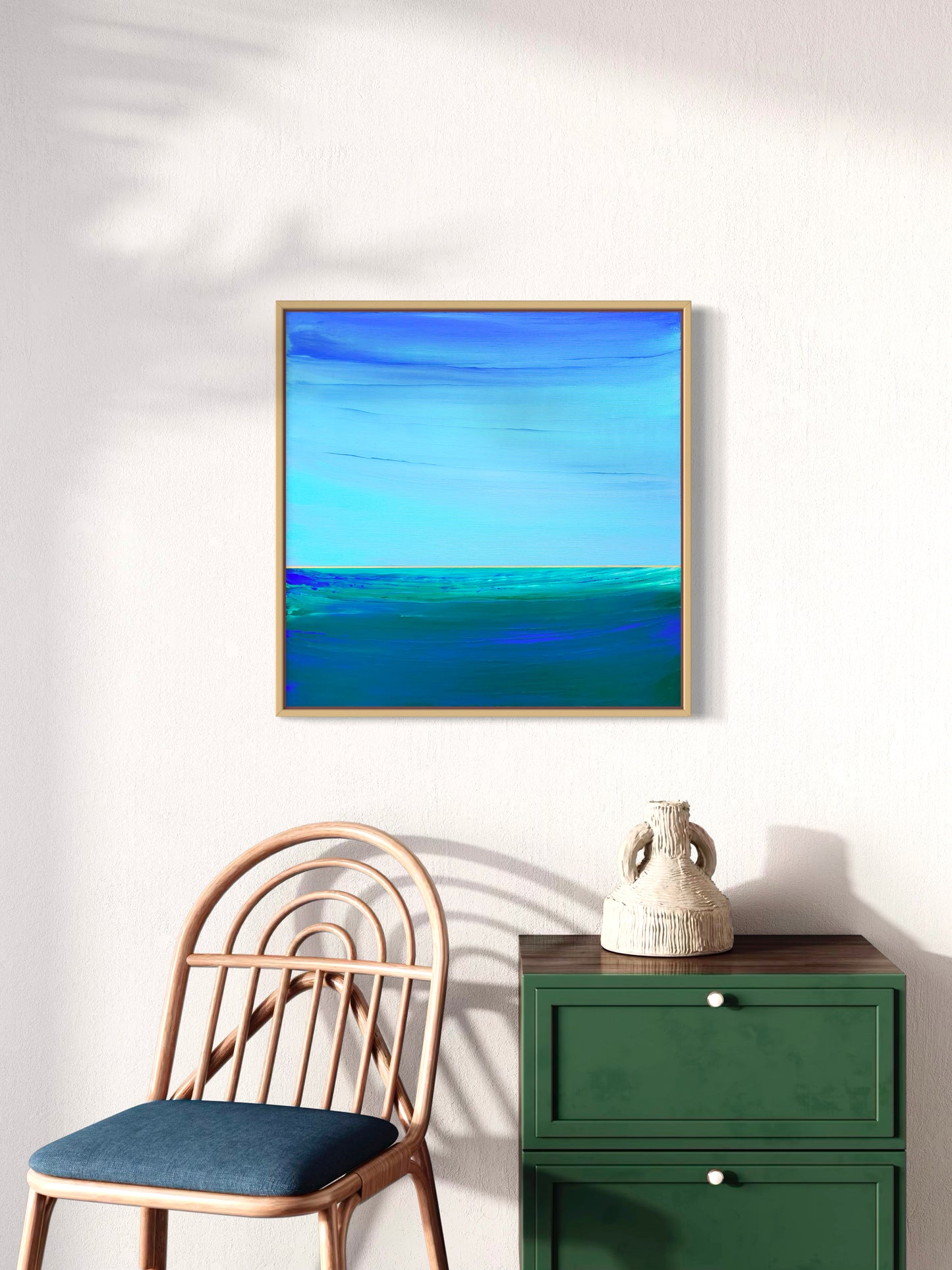 "Lake Depths" - 40 x 40 cm