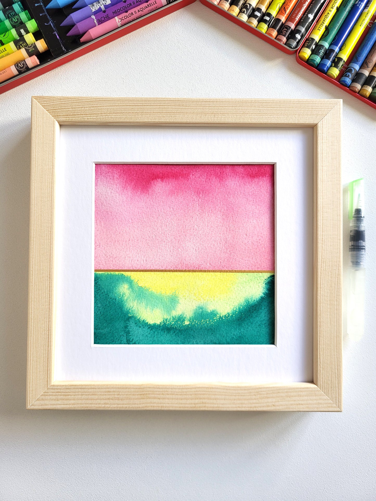 "Golden Horizon XXI" - 20 x 20 cm